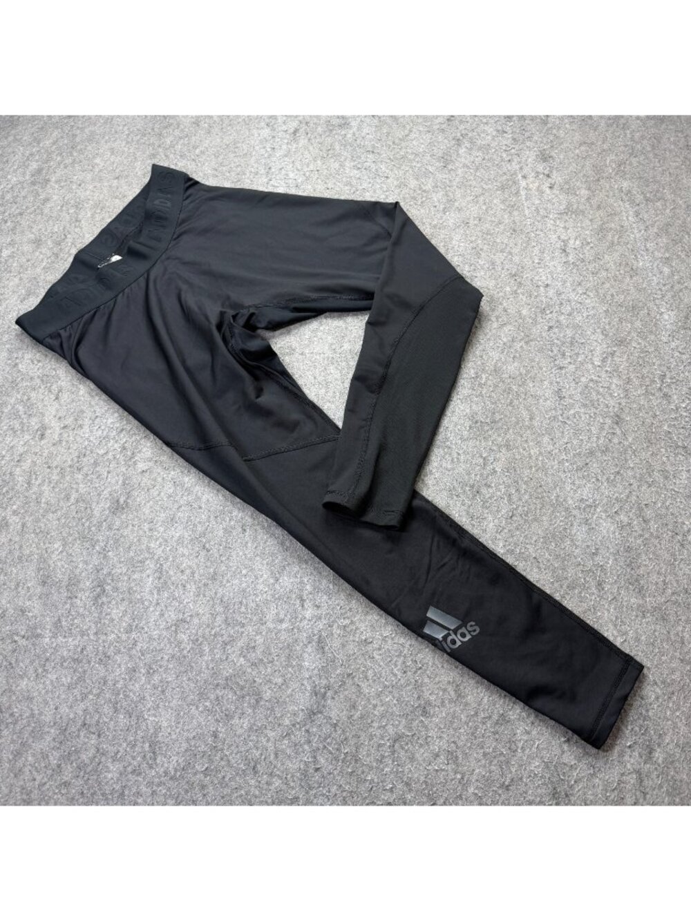 adidas ClimaWarm Golf Leggings Men L Black 28.5" Breathable Elastic CY7425